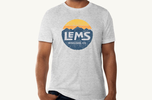 Lems Tri-Blend Logo Tee (Discontinued) - Heather Grey