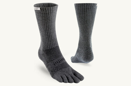 Injinji Trail Midweight Crew Toesock - Granite