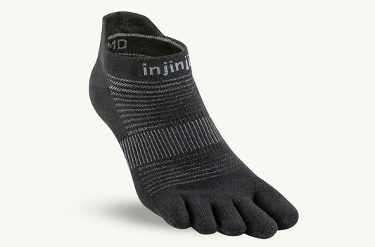 Injinji Lightweight No Show Toesock - Black