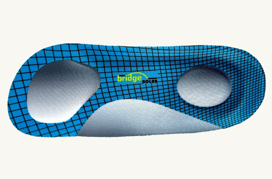 Bridge Soles - 3/4 Length Insole - Bridge Sole Overhead View