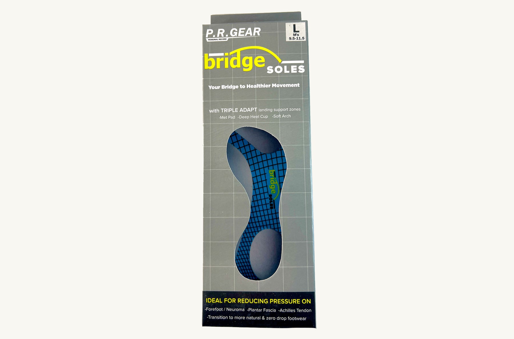 Bridge Soles - 3/4 Length Insole - Bridge Soles in Box