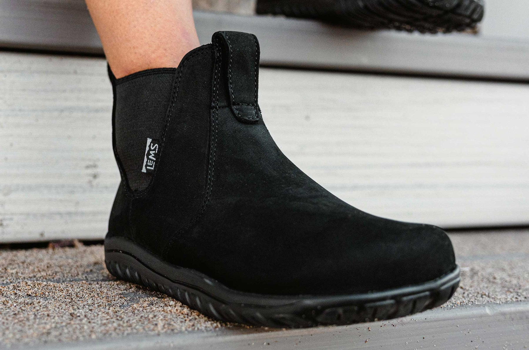 Women's Chelsea Barefoot Boot Waterproof - Obsidian