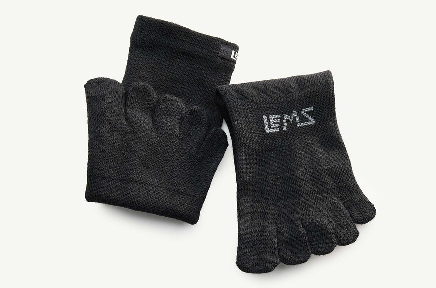 Lems Fitness Ankle Toesock - Black