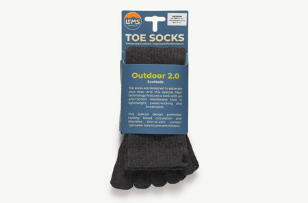 Lems Outdoor Crew Toesock - Dark Gray (EcoMade)