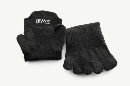 Lems Run No-Show Toesock - Black