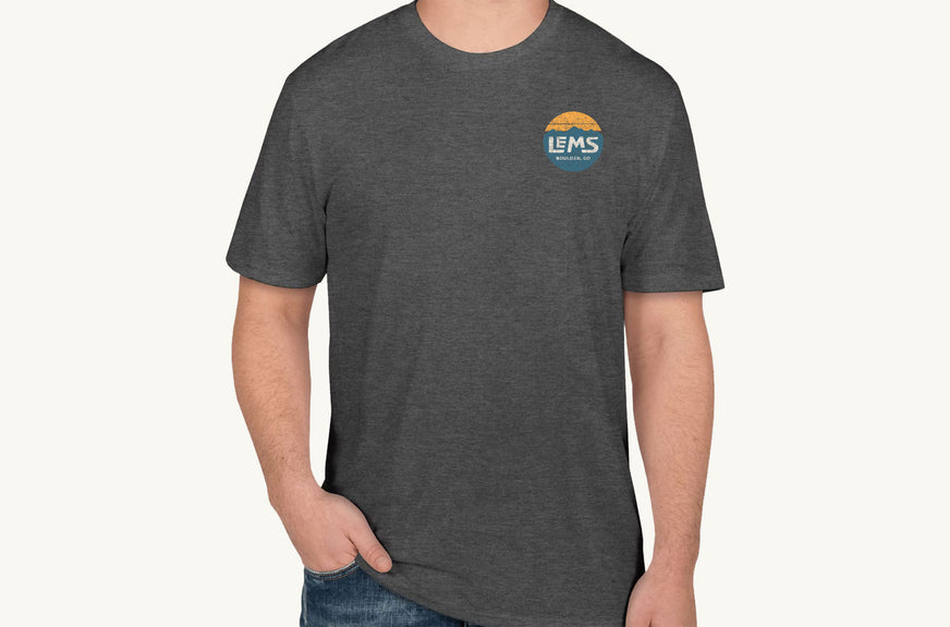 Lems 50/50 Blend Tee - Heathered Charcoal