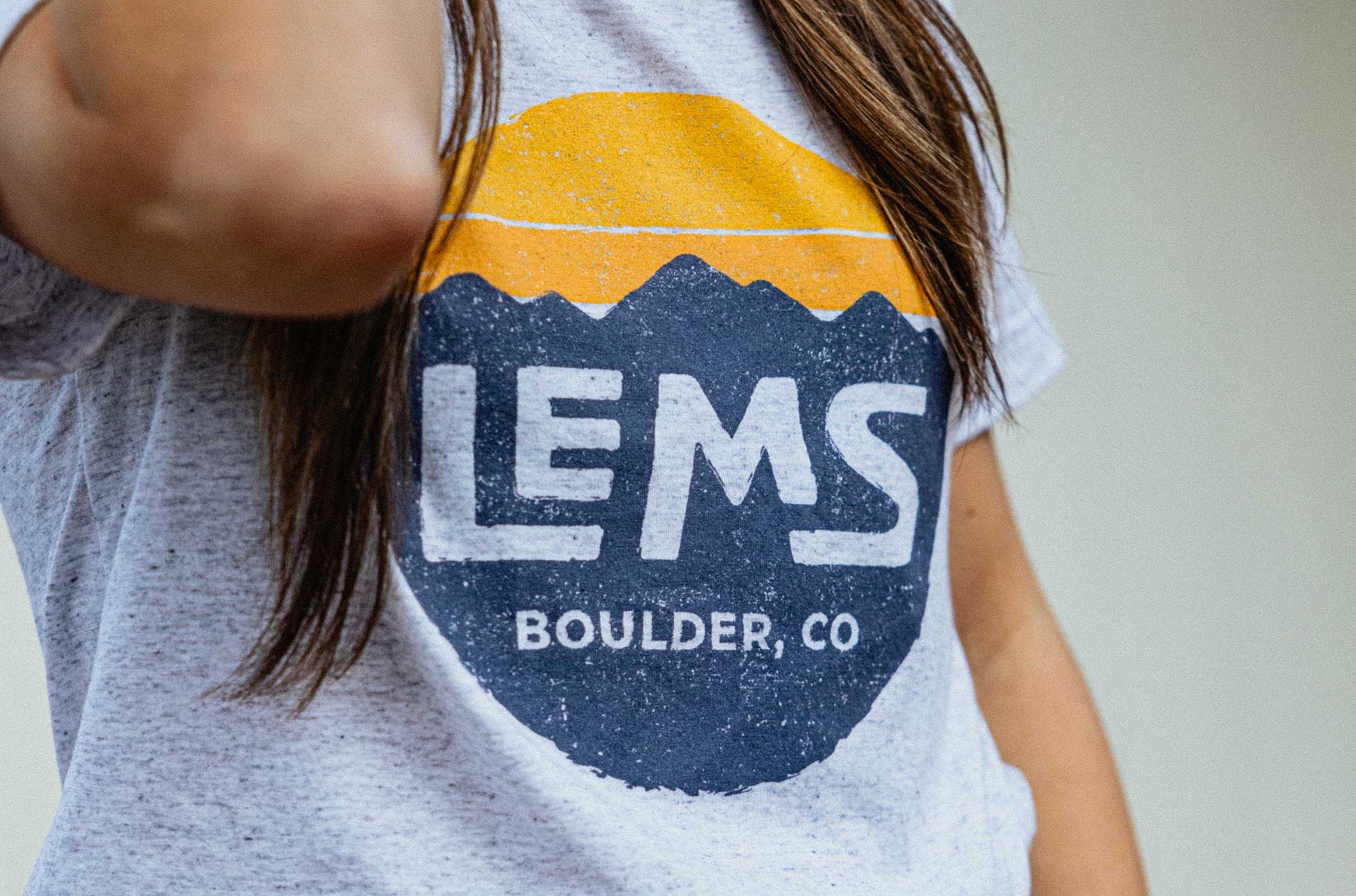 Lems Tri-Blend Logo Tee (Discontinued) - Heather Grey
