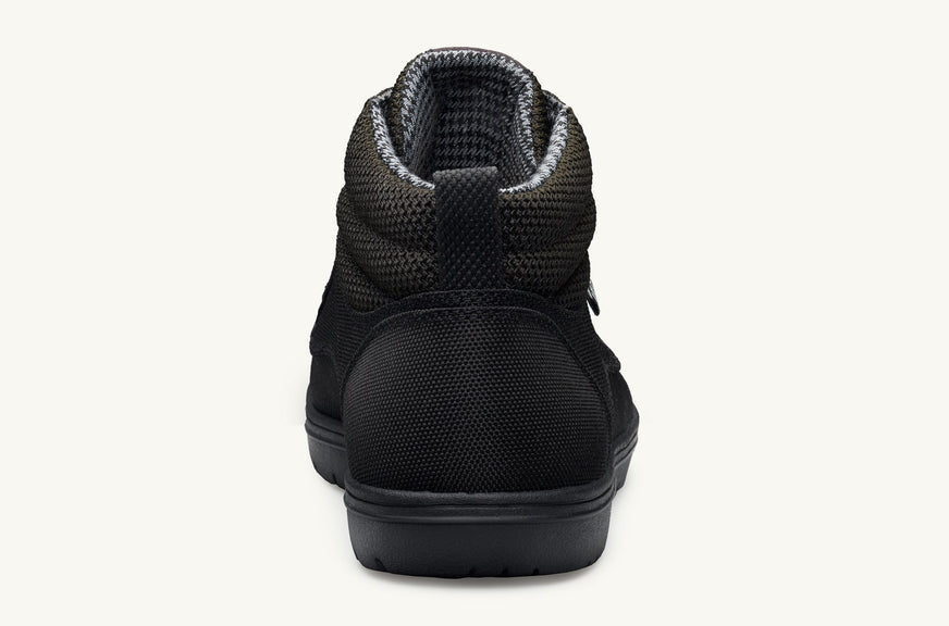 Heren Boulder Boot Mid Vegan - Jet Black - FINAL SALE