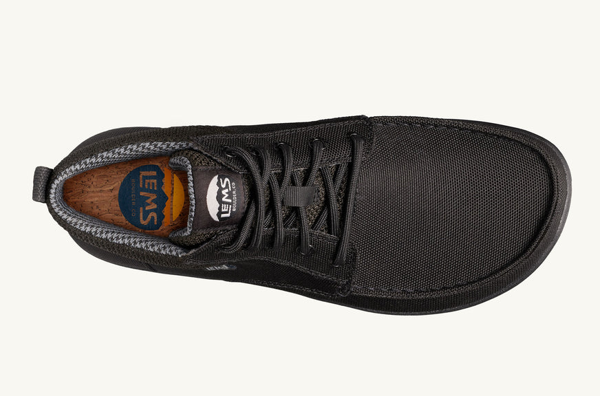 Heren Boulder Boot Mid Vegan - Jet Black - FINAL SALE