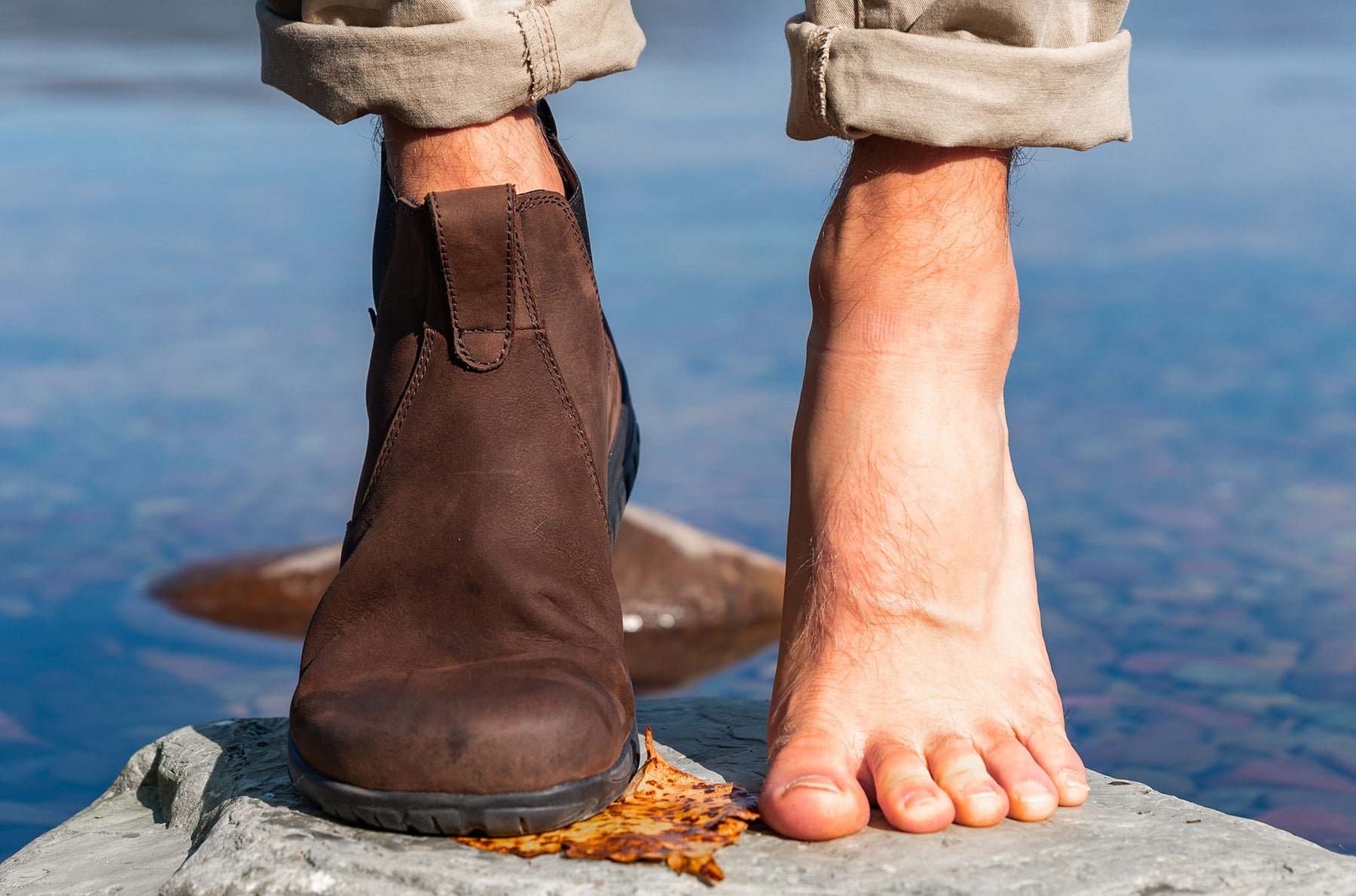 Men's Chelsea Barefoot Boot Waterproof - Espresso
